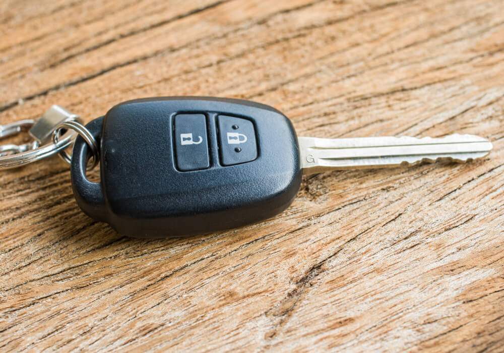 Car key fob that unlocks the car but will not start it